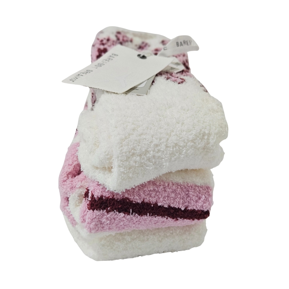 Barefoot Dreams x Revolve Winter Socks Set Pearl Multi Cozy Chic 3 Pairs Gift - Picture 6 of 7